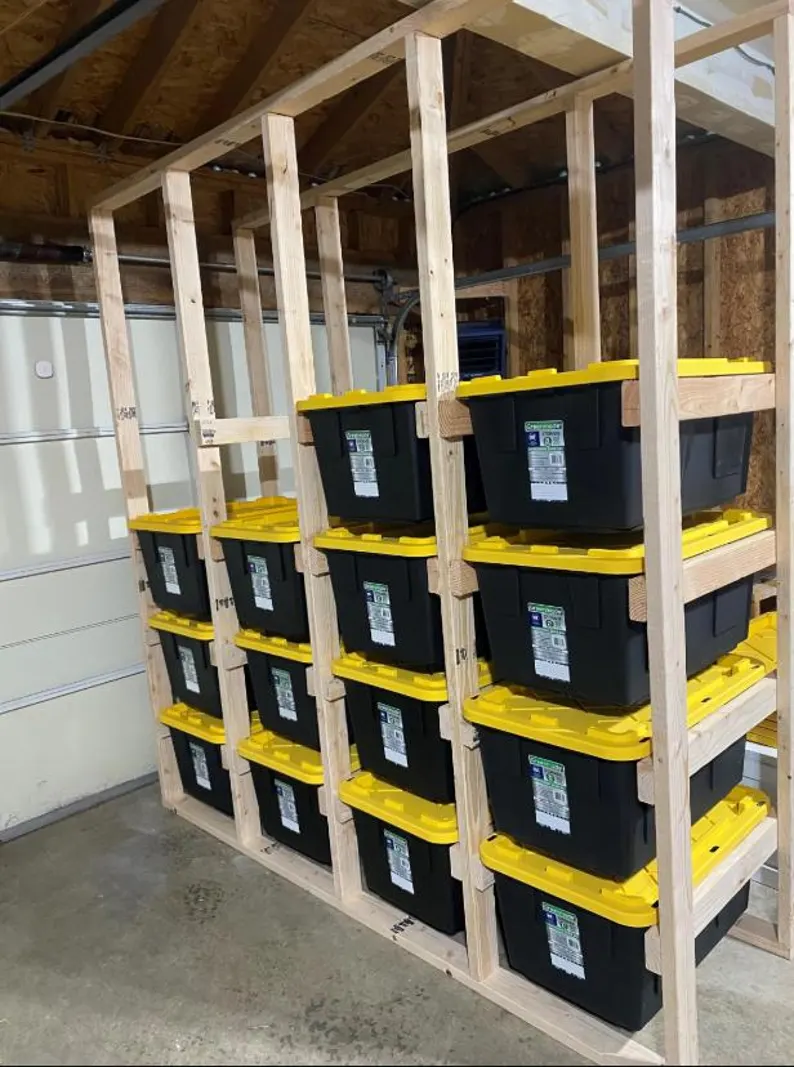 Custom tote storage racks in Utah